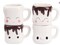 Set of 4 Marshmallow Mugs with Handles Cute Marshmallow Cups Cute Mugs for Children Hot Chocolate Cocoa Mugs for Children Christmas Mugs for Women 6OZ Mother's Day Cute Coffee Mug Set